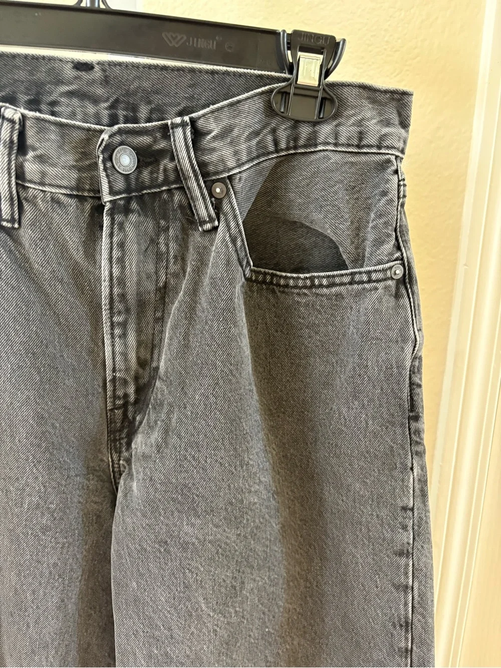 GAP Baggy Wide Leg Jeans in Black - Size 30 x 28